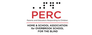 PERC Home & School Association for OSB Logo with braille