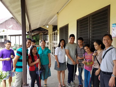 Students at School for the Blind in the Philippines