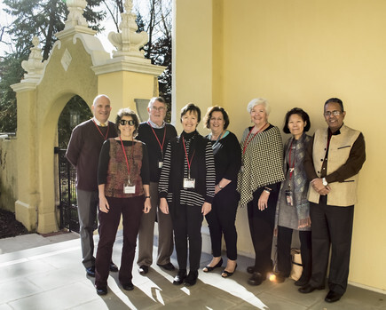 Group photo of several visitors from ICEVI