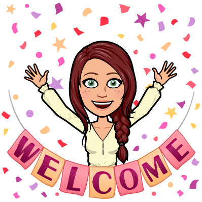 Ms. Kelsey Bitmoji saying HELLO