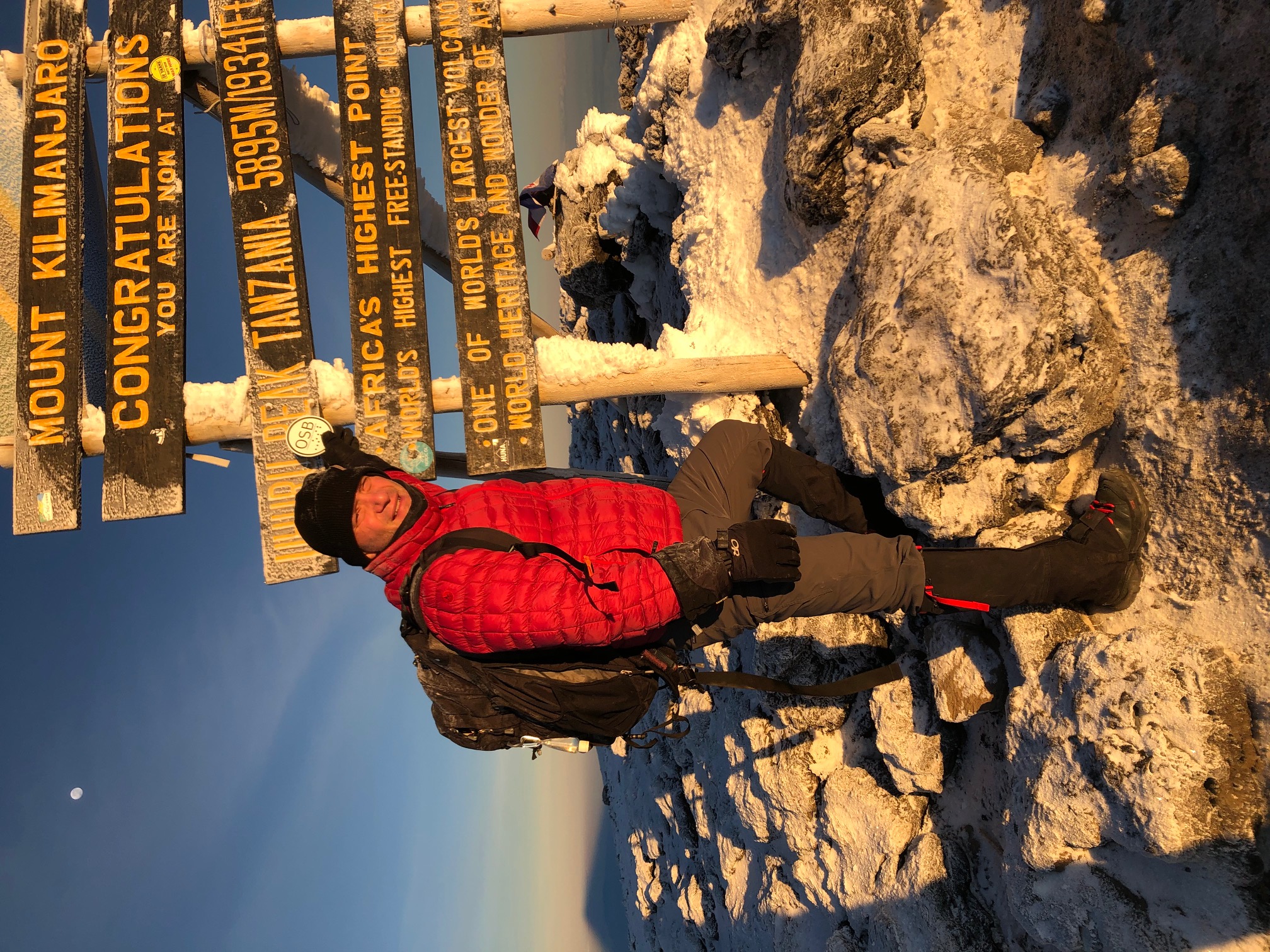 Mr. Reeves at Mt. Killamanjaro